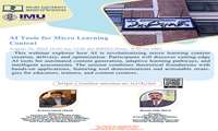 برگزاری وبینار مجازی با موضوع al tools for micto learning content